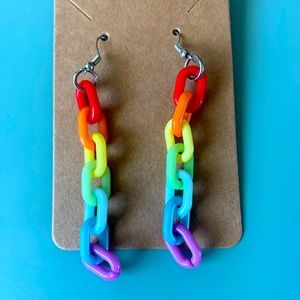*HOST PICK* Pride Rainbow 🌈 Chain Drop Earrings